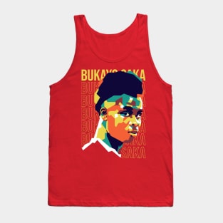 Bukayo Saka on WPAP art 2 Tank Top